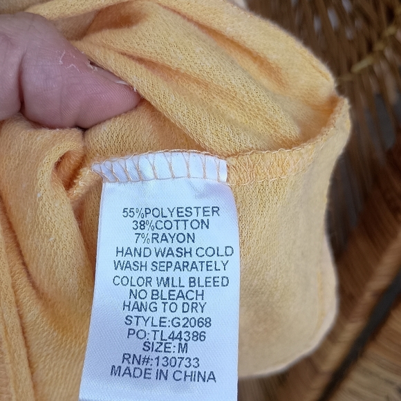 Umgee Floral Yellow T-Shirt Dress_M - Picture 7 of 7